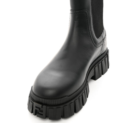 Fendi Calfskin Rubber Fendi Force Chelsea Boots 36.5 Black 10 of 11