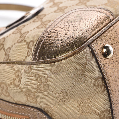Gucci Monogram Small Princy Satchel Metallic 12 of 13