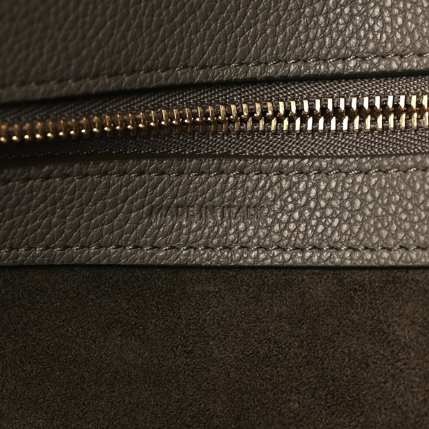 Soft Grained Calfskin Small Belt Cabas Phantom Taupe