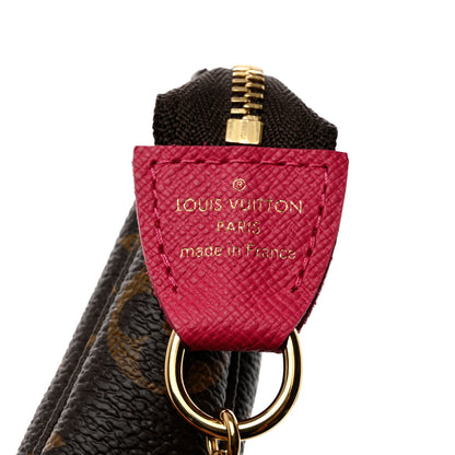 Louis Vuitton Monogram 2019 Christmas Animation Mini Courchevel Pochette Accessories Fuchsia 4 of 7