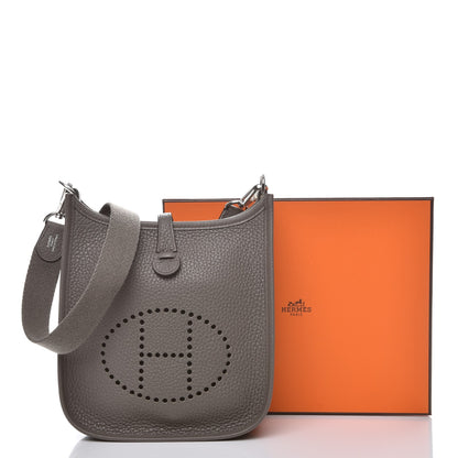 Hermes Taurillon Clemence Evelyne TPM Etain 8 of 8