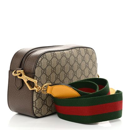 Gucci GG Supreme Monogram Web Neo Vintage Shoulder Bag Beige New Acero Crop 3 of 11