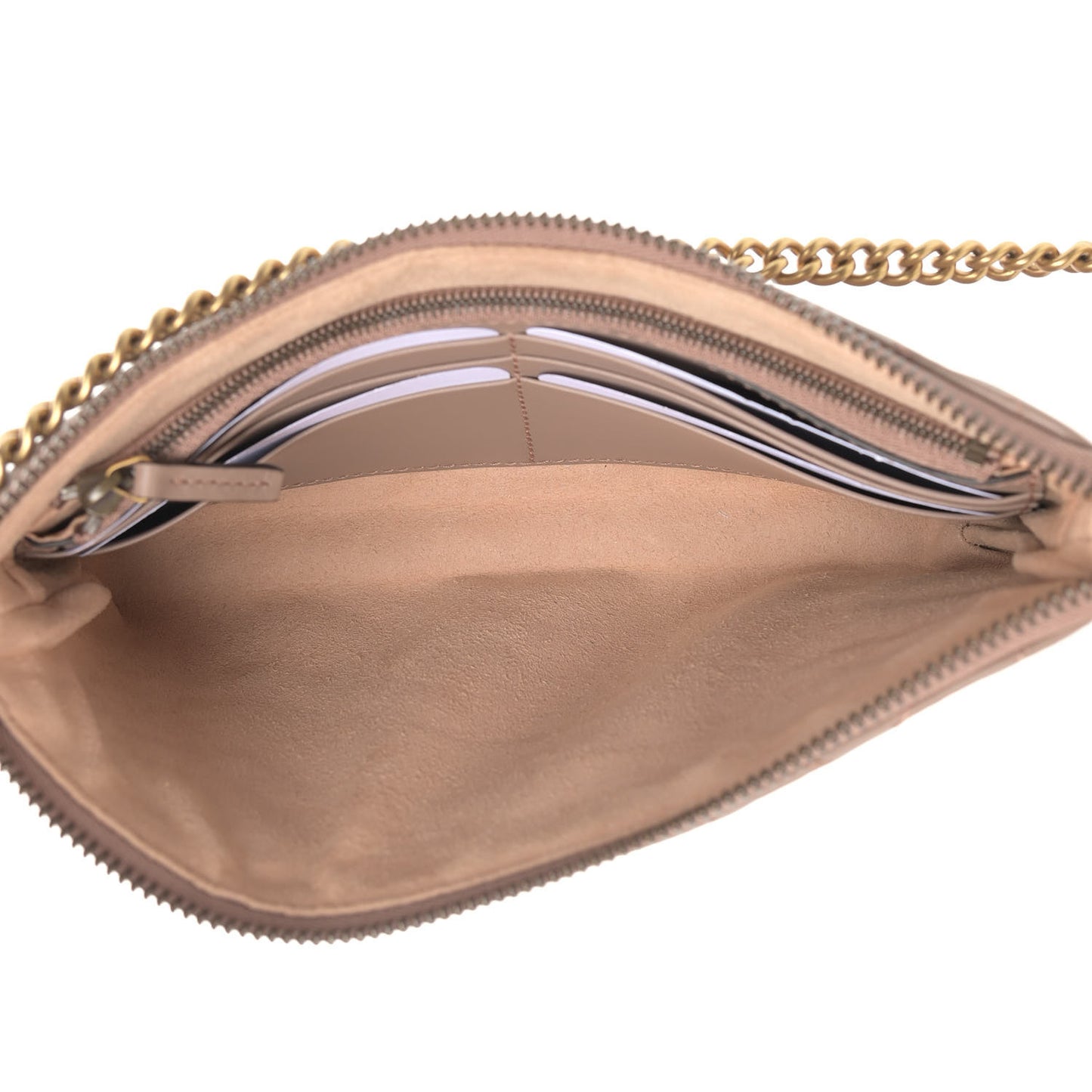 Calfskin Matelasse Mini GG Marmont Chain Bag Porcelain Rose