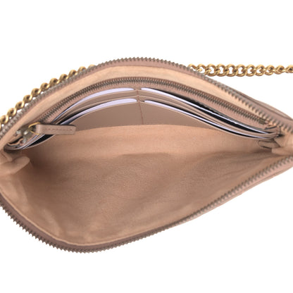 Gucci Calfskin Matelasse Mini GG Marmont Chain Bag Porcelain Rose 5 of 9