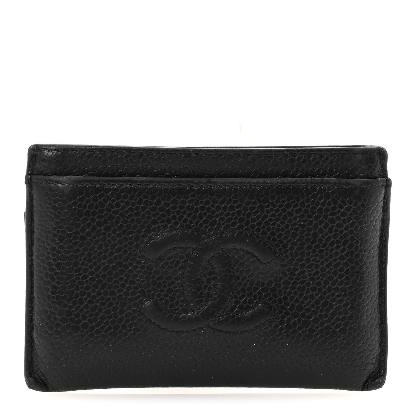 Patent Caviar CC Card Holder Black Black