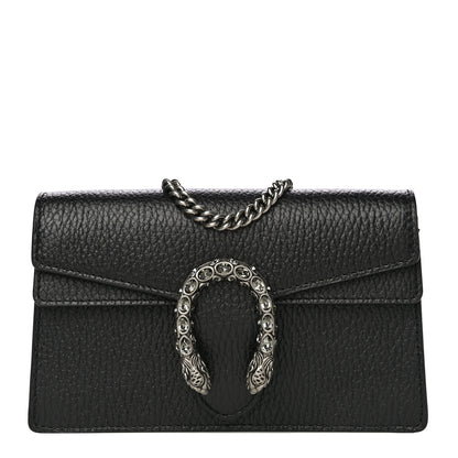 Gucci Calfskin Super Mini Dionysus Shoulder Bag Black 1 of 10