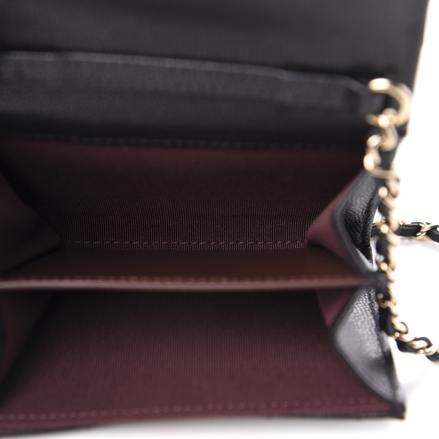 Chanel Caviar Quilted Flap Card Holder On Chain Black 5 of 12