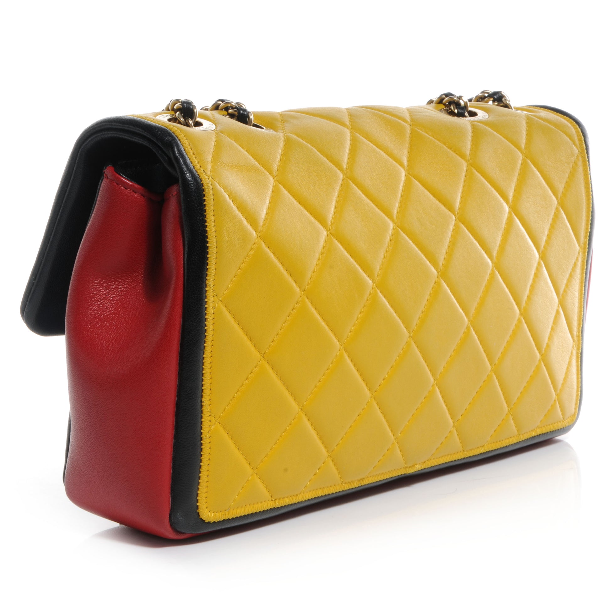 Chanel Lambskin Tri-Color Medium Graphic Flap 3 of 11
