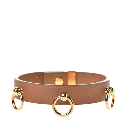 Hermes Swift Mini Dog Rings Bracelet T3 Gold 1 of 9