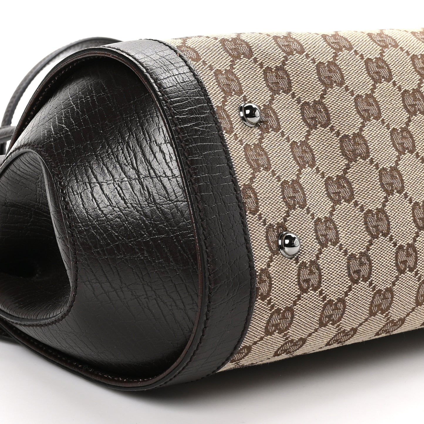 Monogram Bamboo Bullet Bag Dark Brown