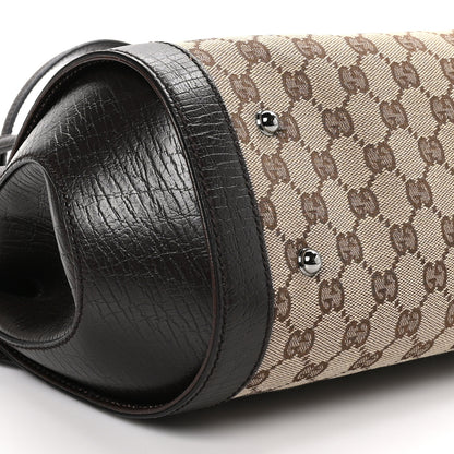 Gucci Monogram Bamboo Bullet Bag Dark Brown 9 of 10