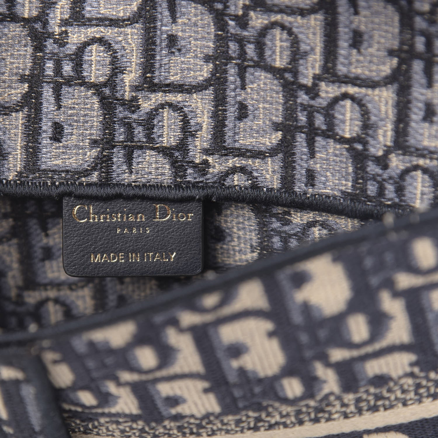 Christian Dior Oblique Slim Saddle Pouch Blue 6 of 10