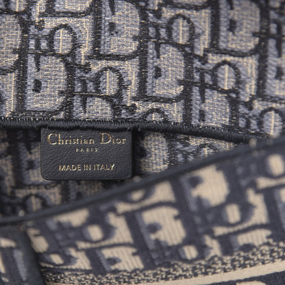 Christian Dior Oblique Slim Saddle Pouch Blue 6 of 10