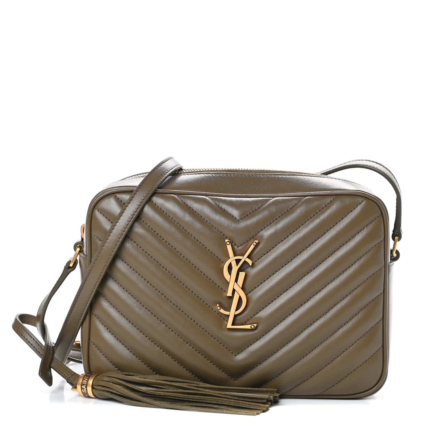 Saint Laurent Calfskin Matelasse Monogram Lou Camera Bag Seaweed 1 of 10