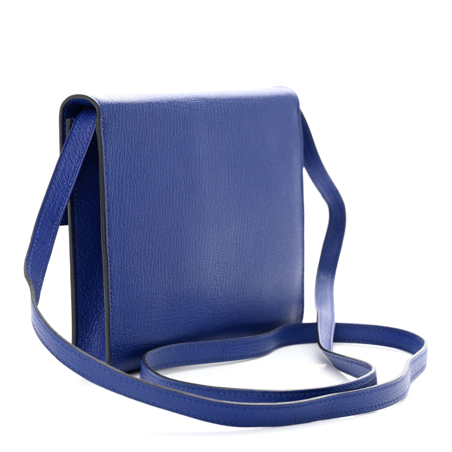 Hermes Chevre Mysore Clic 16 Wallet Bleu Electrique 3 of 10