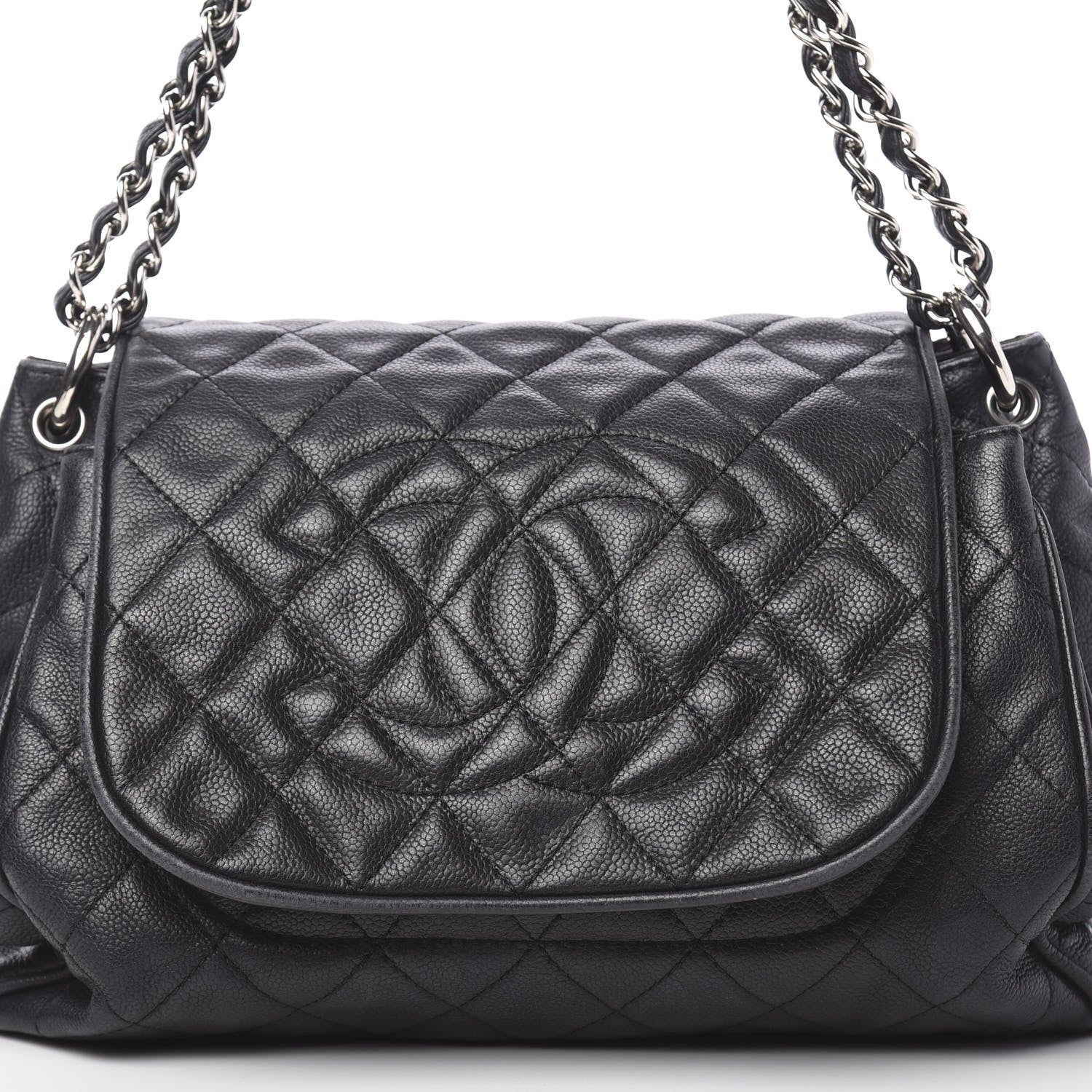 Chanel Caviar Quilted Timeless Accordion Flap Black 10 of 14