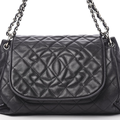 Chanel Caviar Quilted Timeless Accordion Flap Black 10 of 14