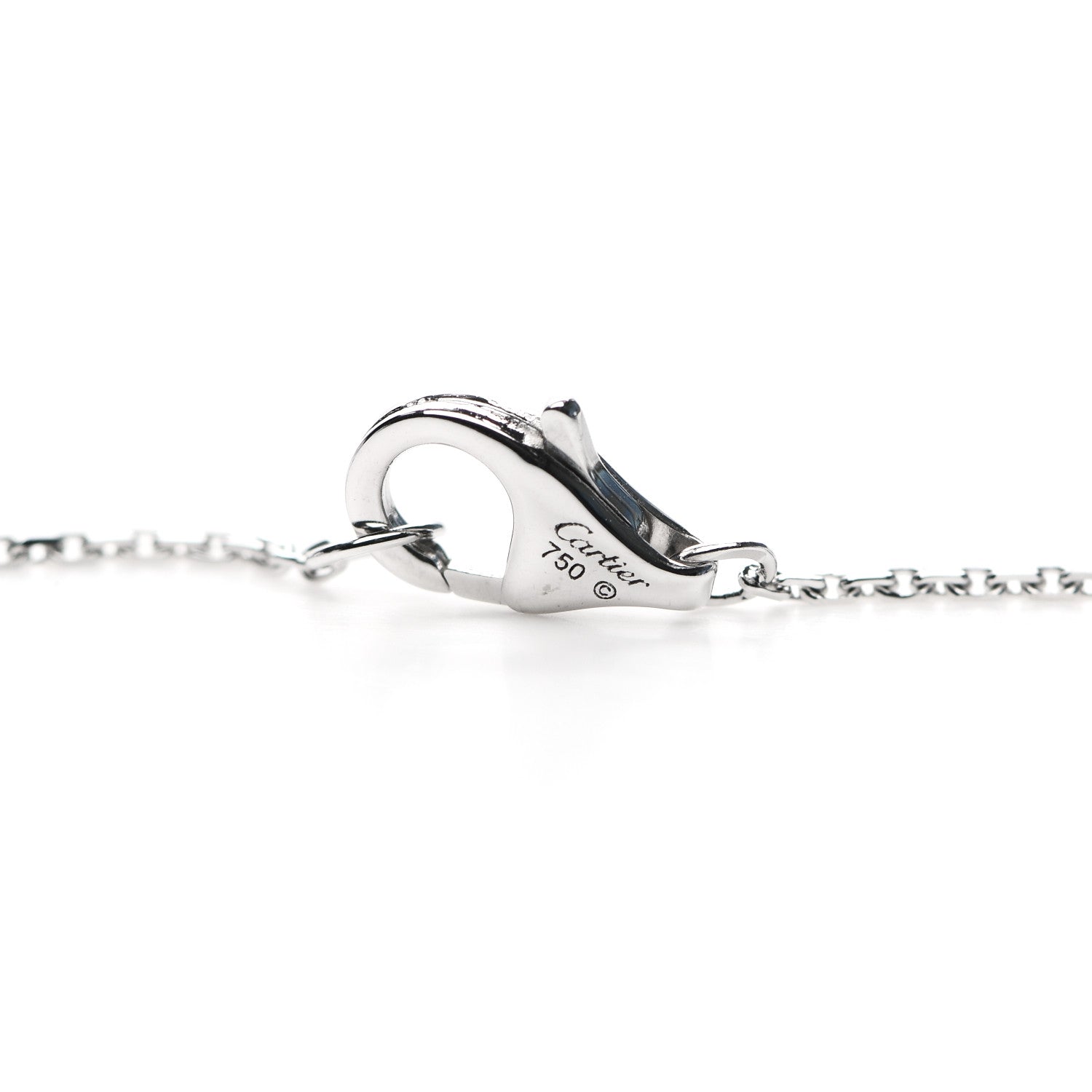 Cartier 18K White Gold Diamond Caresse D'Orchidees Par Cartier Necklace 4 of 6