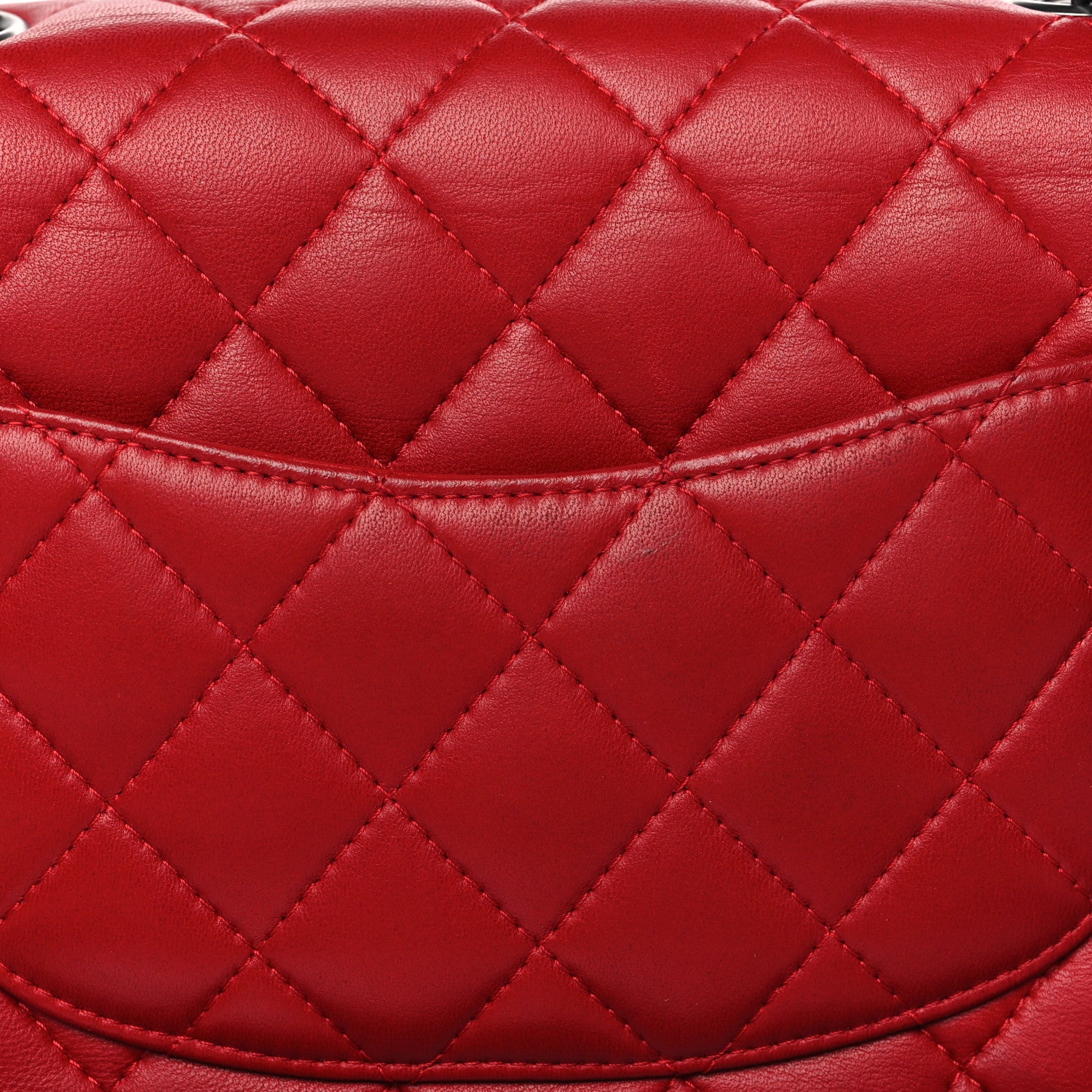 Chanel Lambskin Quilted Mini Square Flap Red 12 of 12