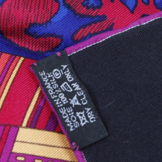Hermes Silk Voyage En Etoffes Scarf 90 Black 4 of 7