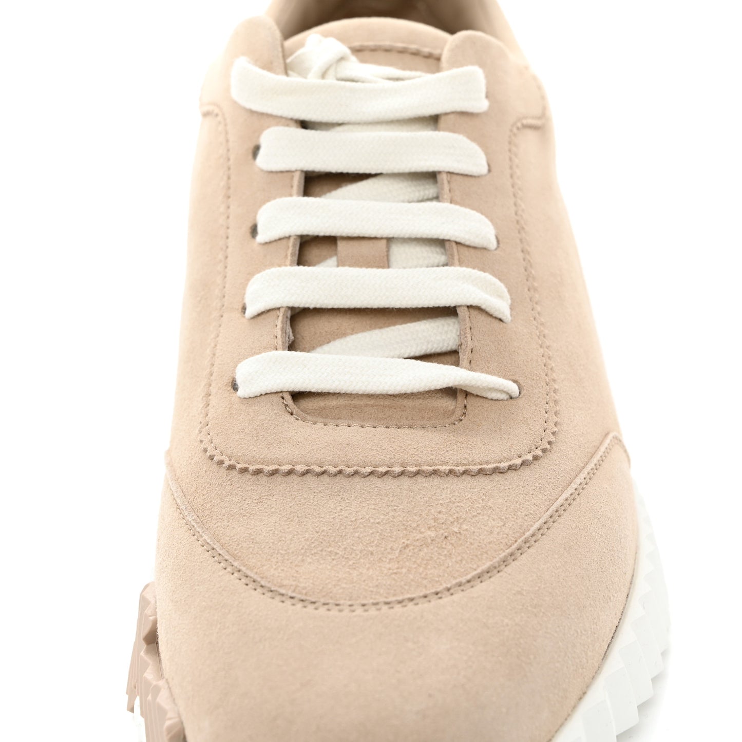 Goatskin Suede Goatskin Bouncing Sneakers 40 White Gomme