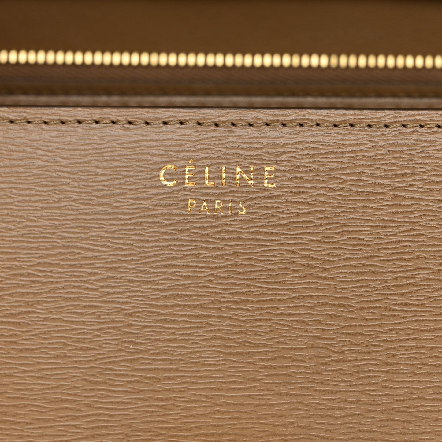 Liege Calfskin Medium Classic Box Flap Bag Taupe