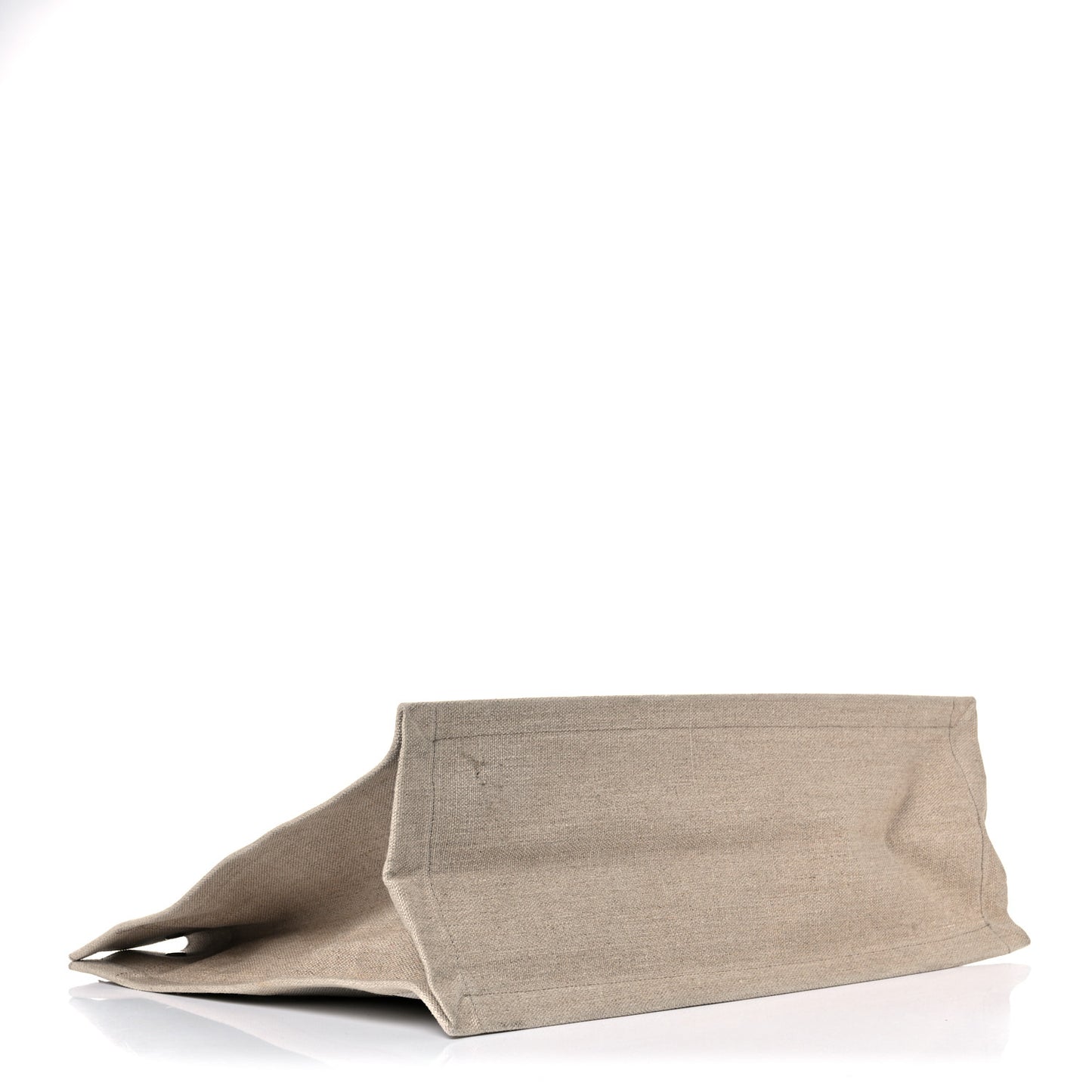 Linen Calfskin Rive Gauche Tote Optic White