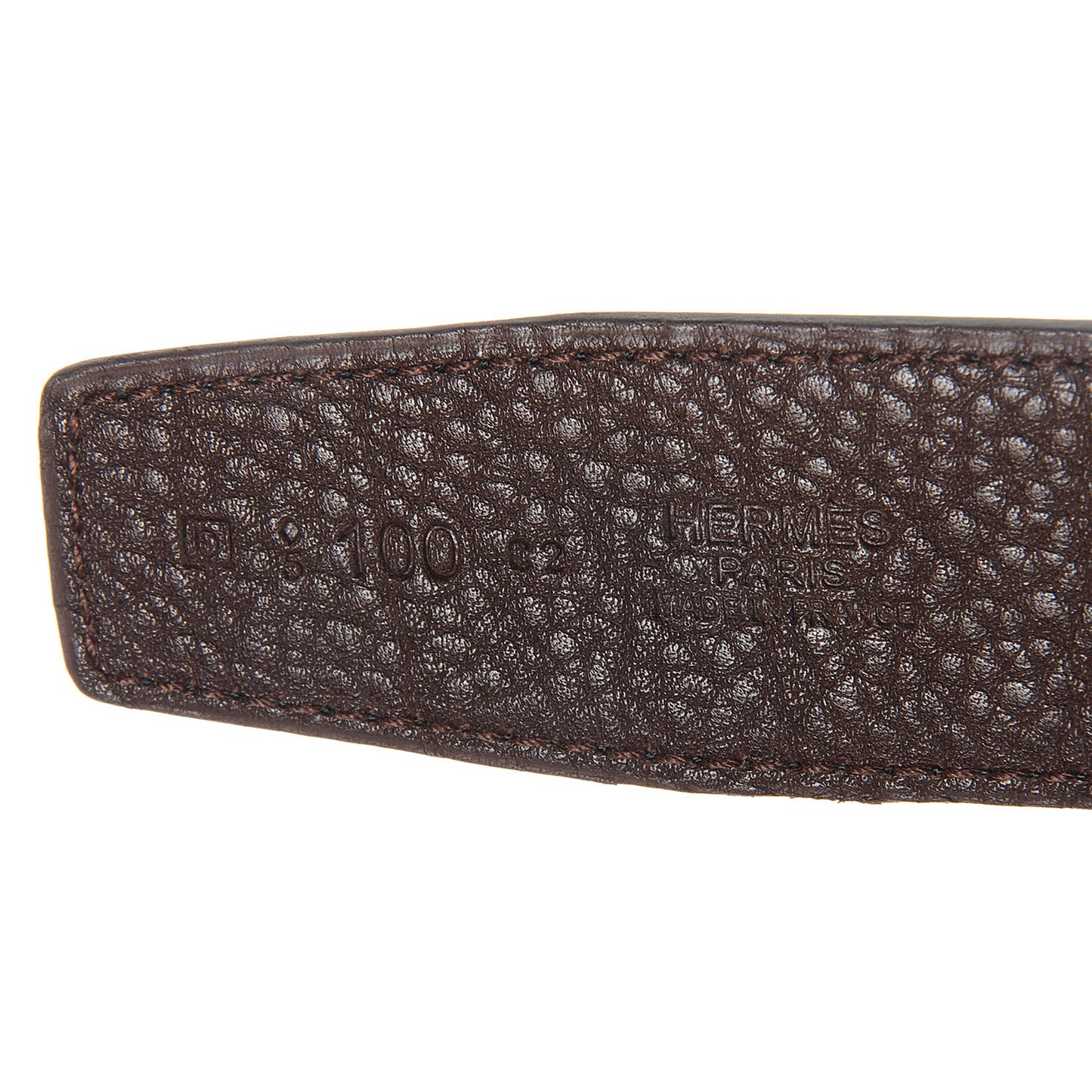 Box Clemence Reversible Constance 32mm H Belt 100 Noir Ebene