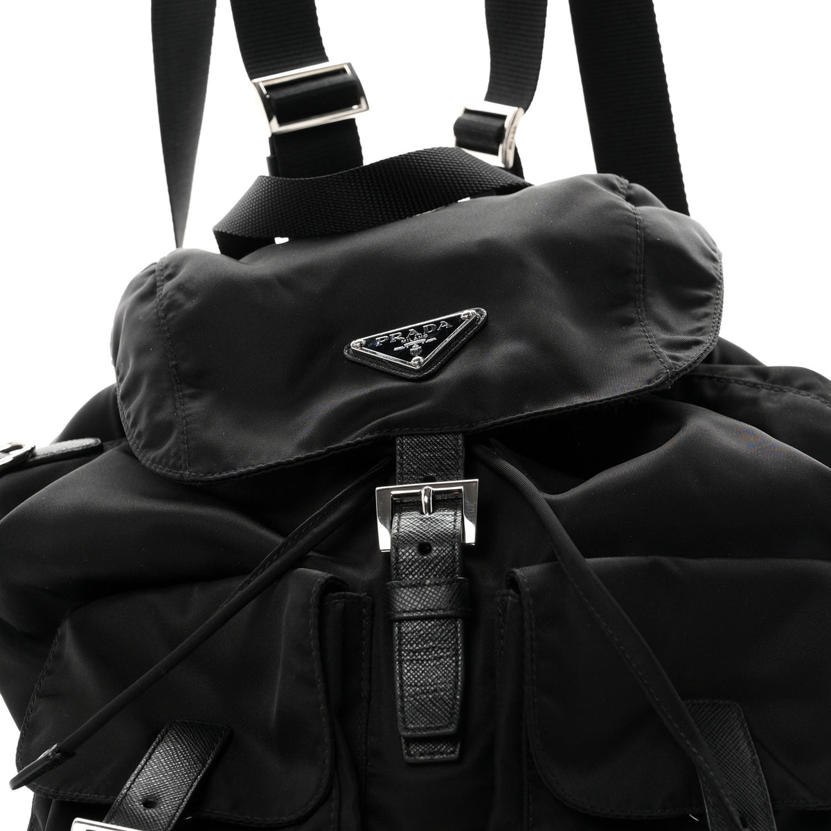 Prada Re-Nylon Saffiano Medium Backpack Black 9 of 11