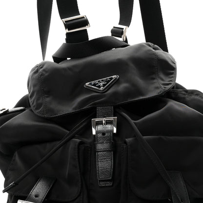 Prada Re-Nylon Saffiano Medium Backpack Black 9 of 11