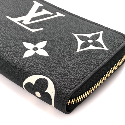 Louis Vuitton Empreinte Monogram Giant Zippy Wallet Black Beige 9 of 9