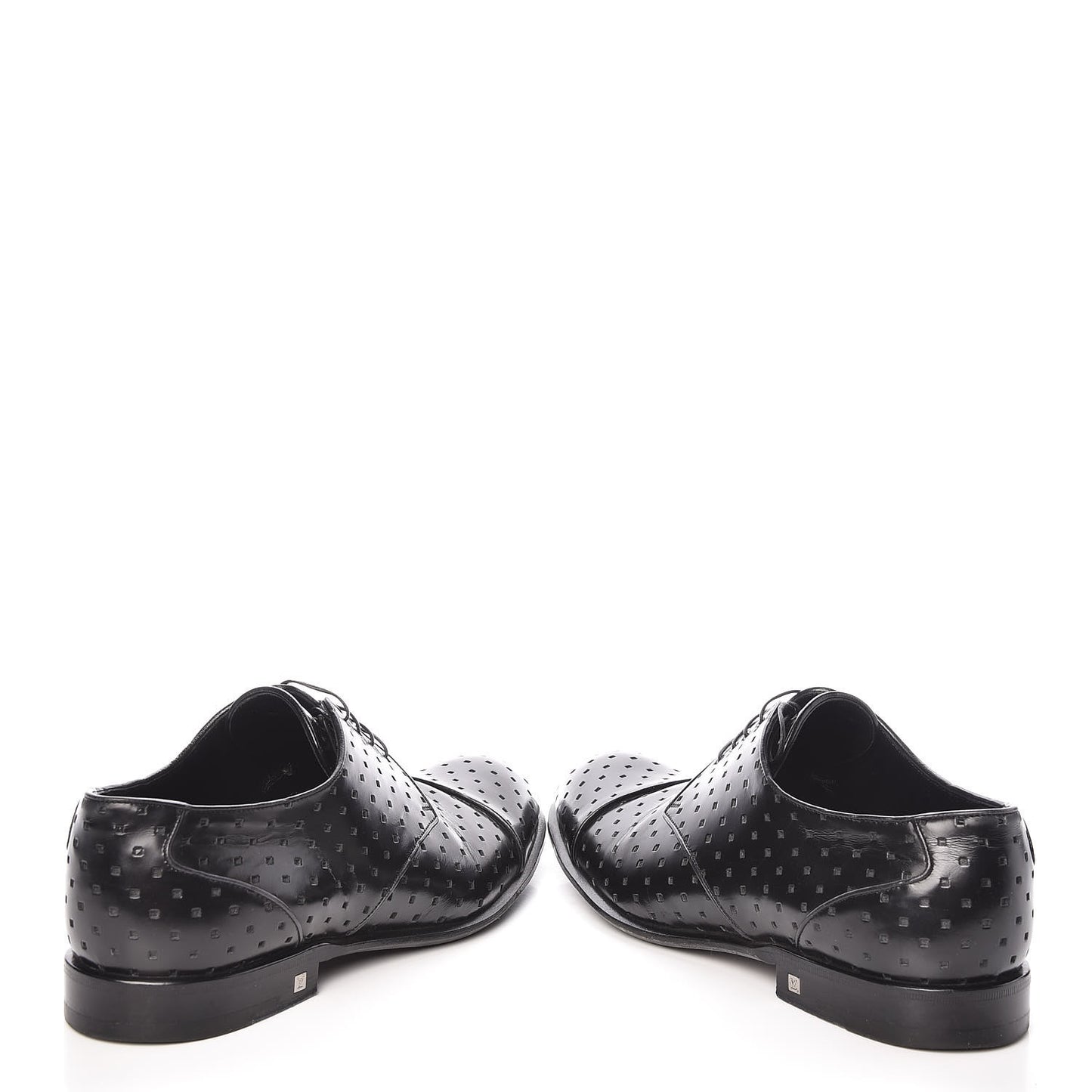 Calfskin Mens Mulholland Derby Lace Up Shoes 8 Black