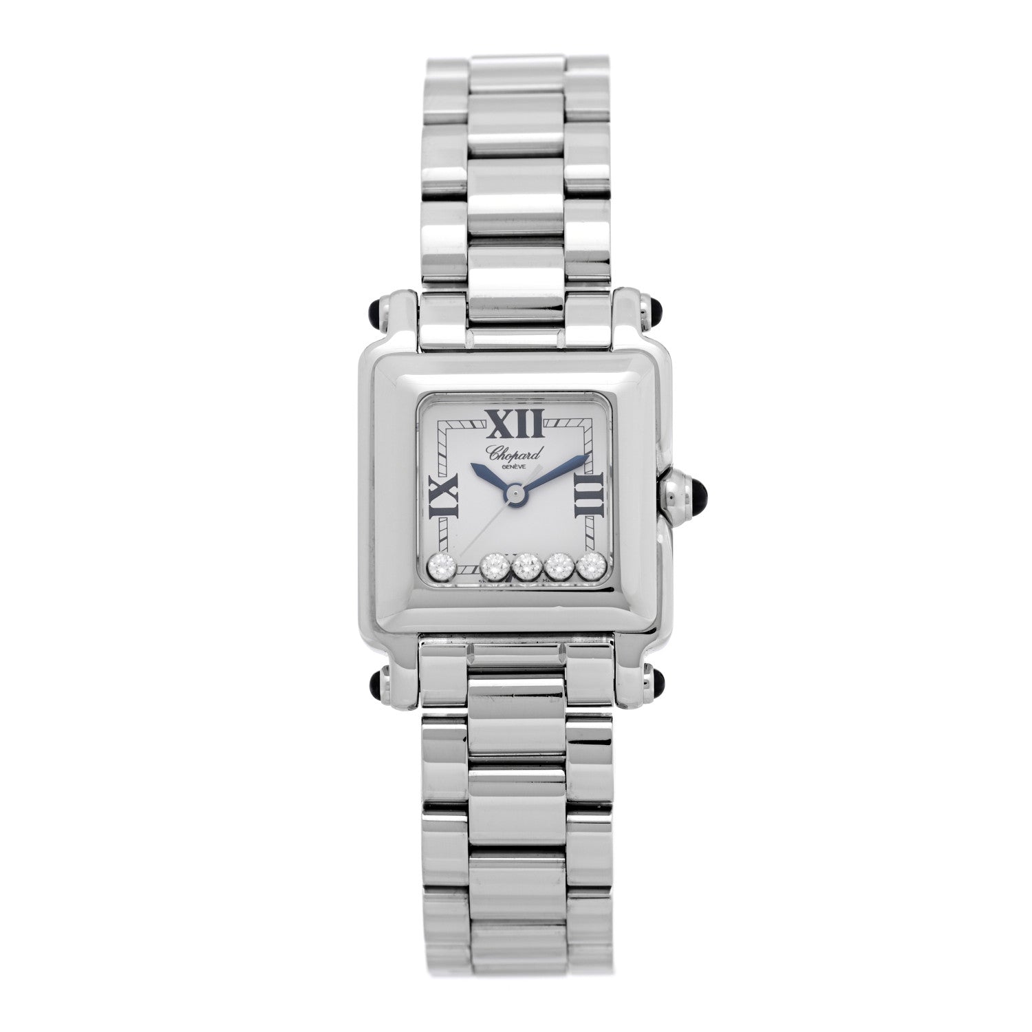 Chopard Stainless Steel 5 Diamond 23mm Happy Sport Quartz Watch 1 of 4