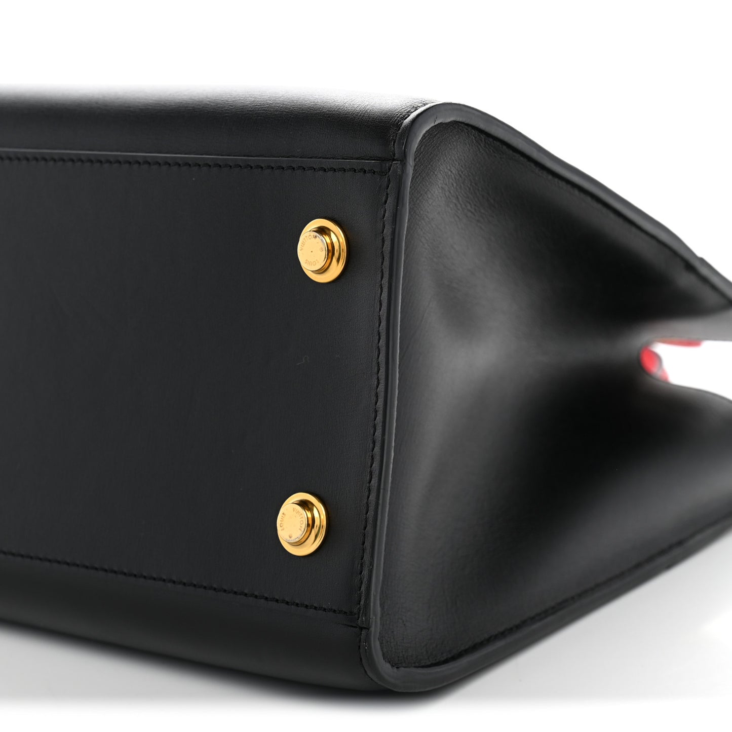 Calfskin City Steamer MM Black Creme Bourgogne