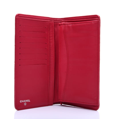 Chanel Lambskin Quilted Yen Wallet Fuchsia 5 of 12