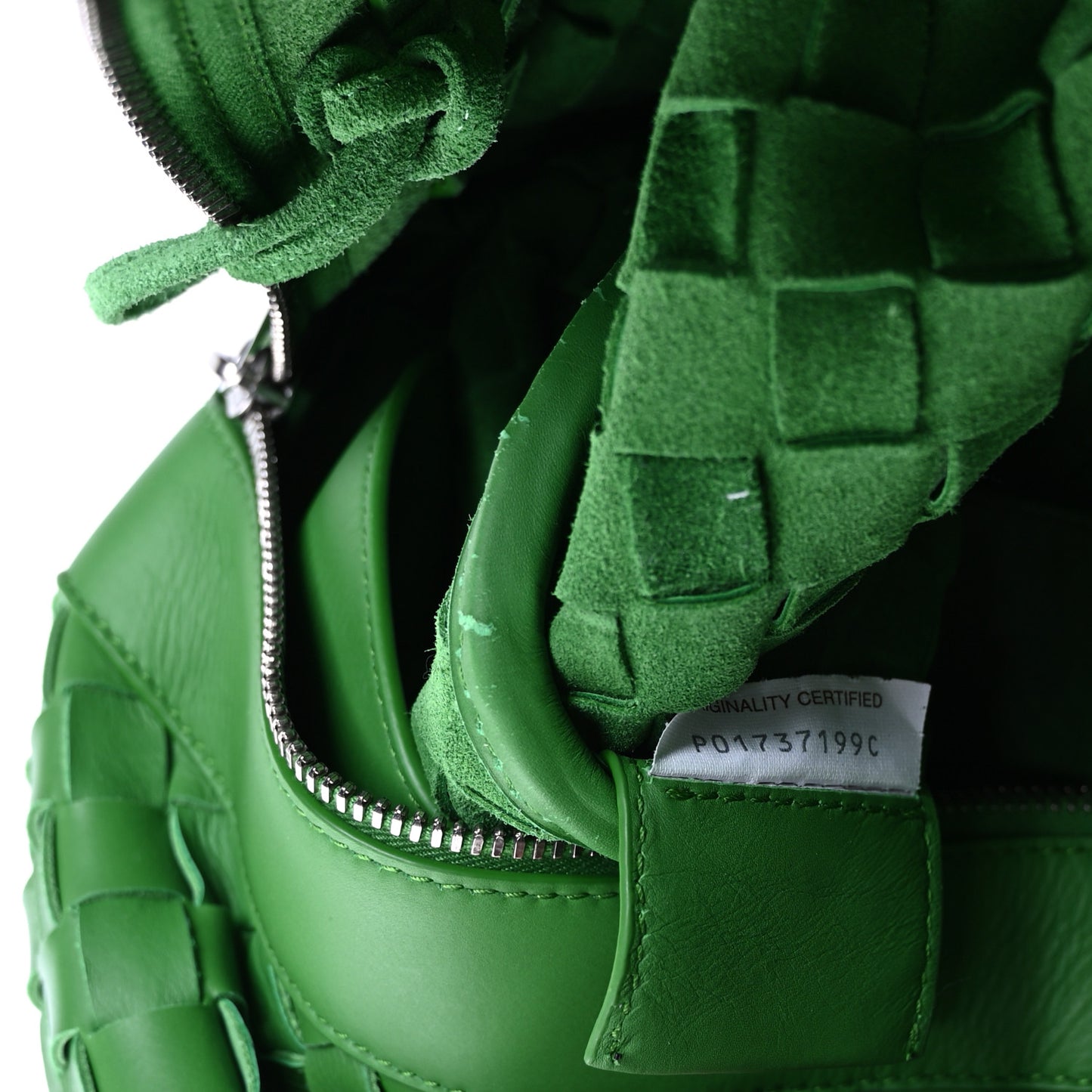 Calfskin Intrecciato Large Duffle Bag Parakeet