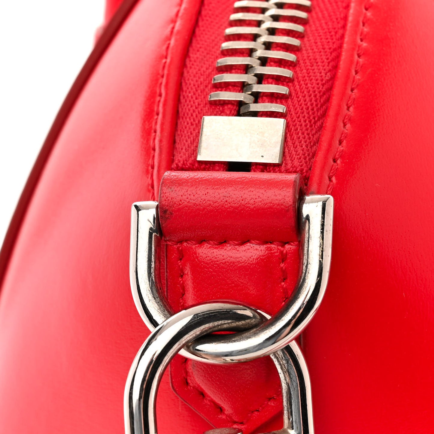 Shiny Lord Calfskin Small Antigona Medium Red