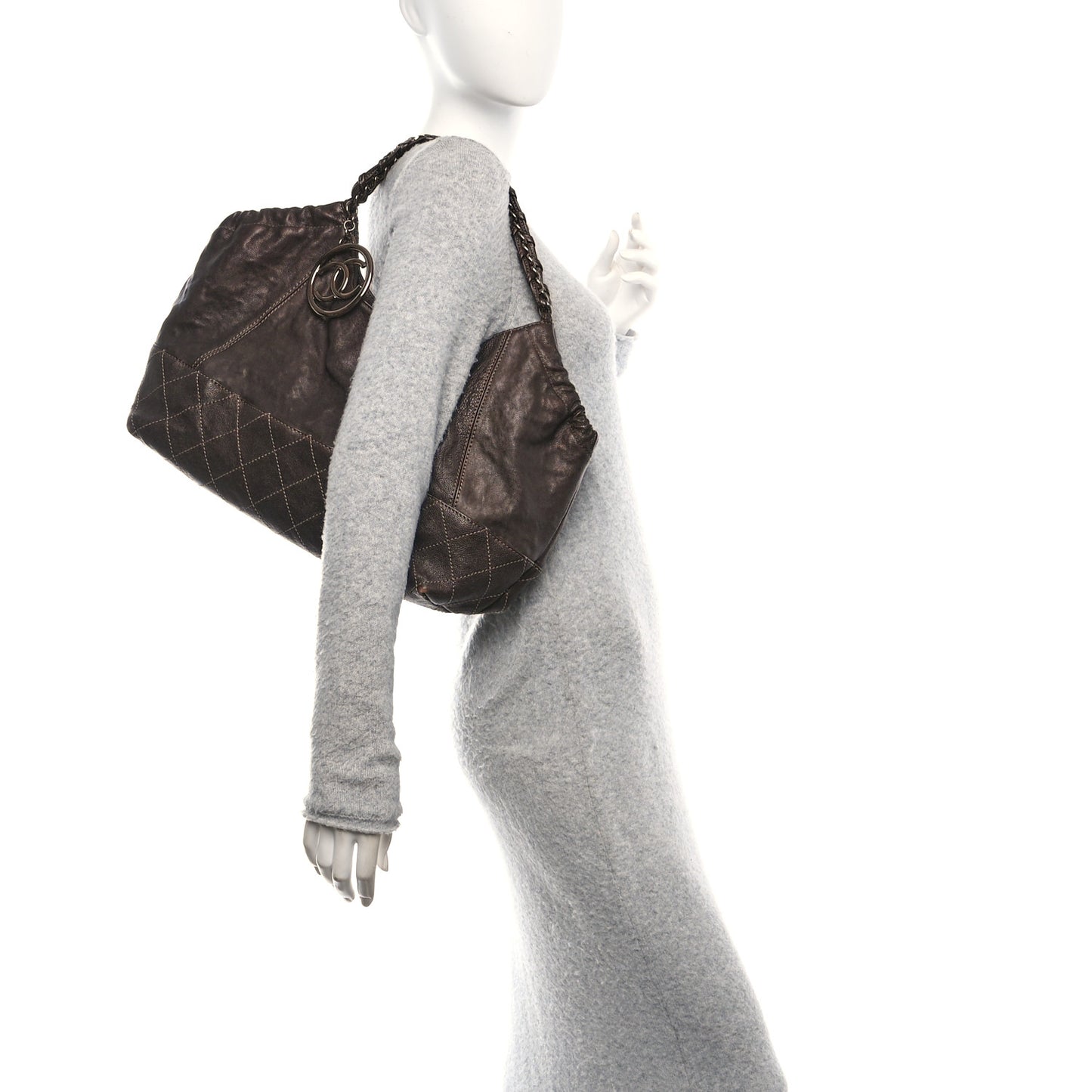 Metallic Calfskin Baby Coco Cabas Bronze