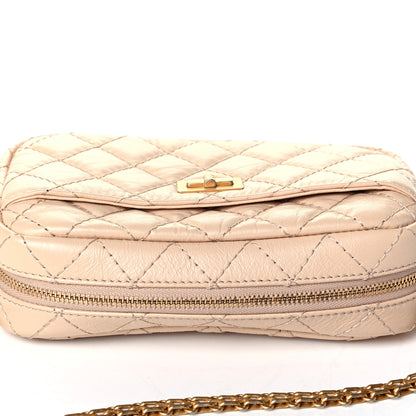 Chanel Aged Calfskin Quilted Mini Reissue Camera Case Beige Clair 5 of 5
