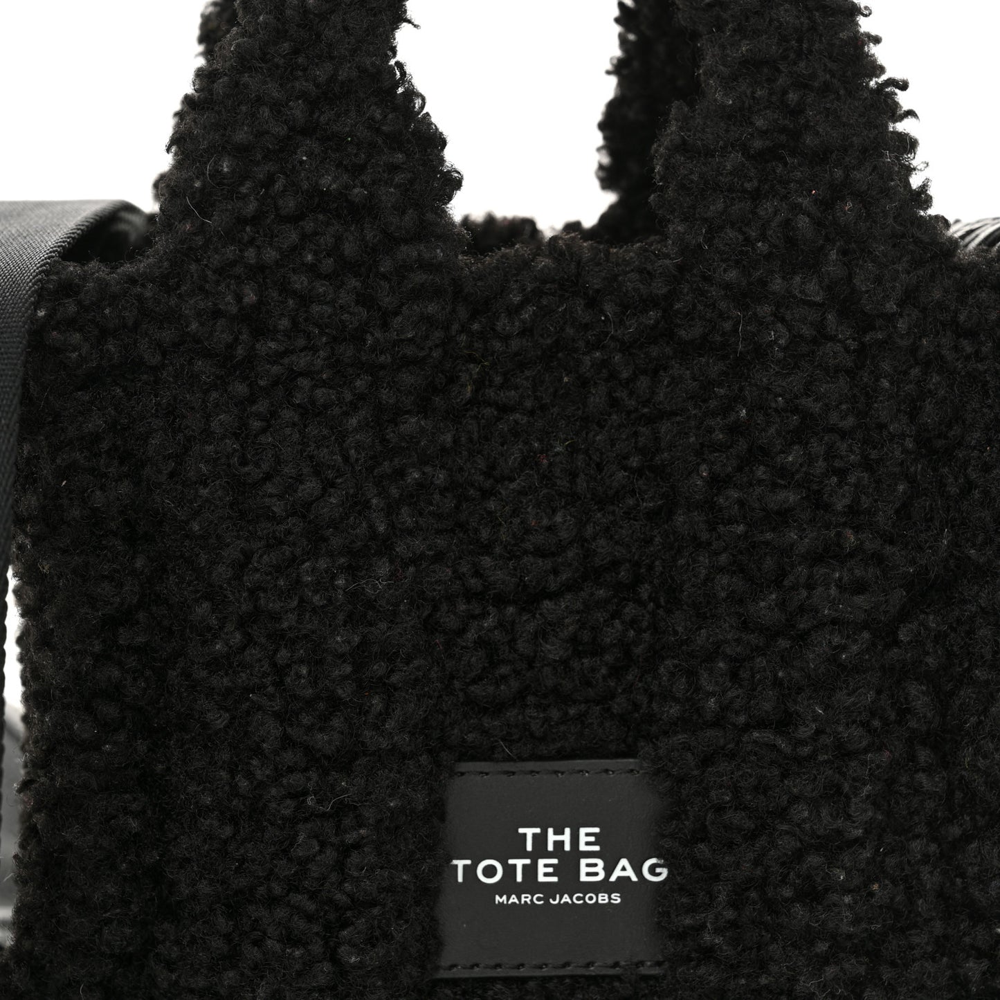 Polyester Cotton Mini The Teddy Traveler Tote Bag Black