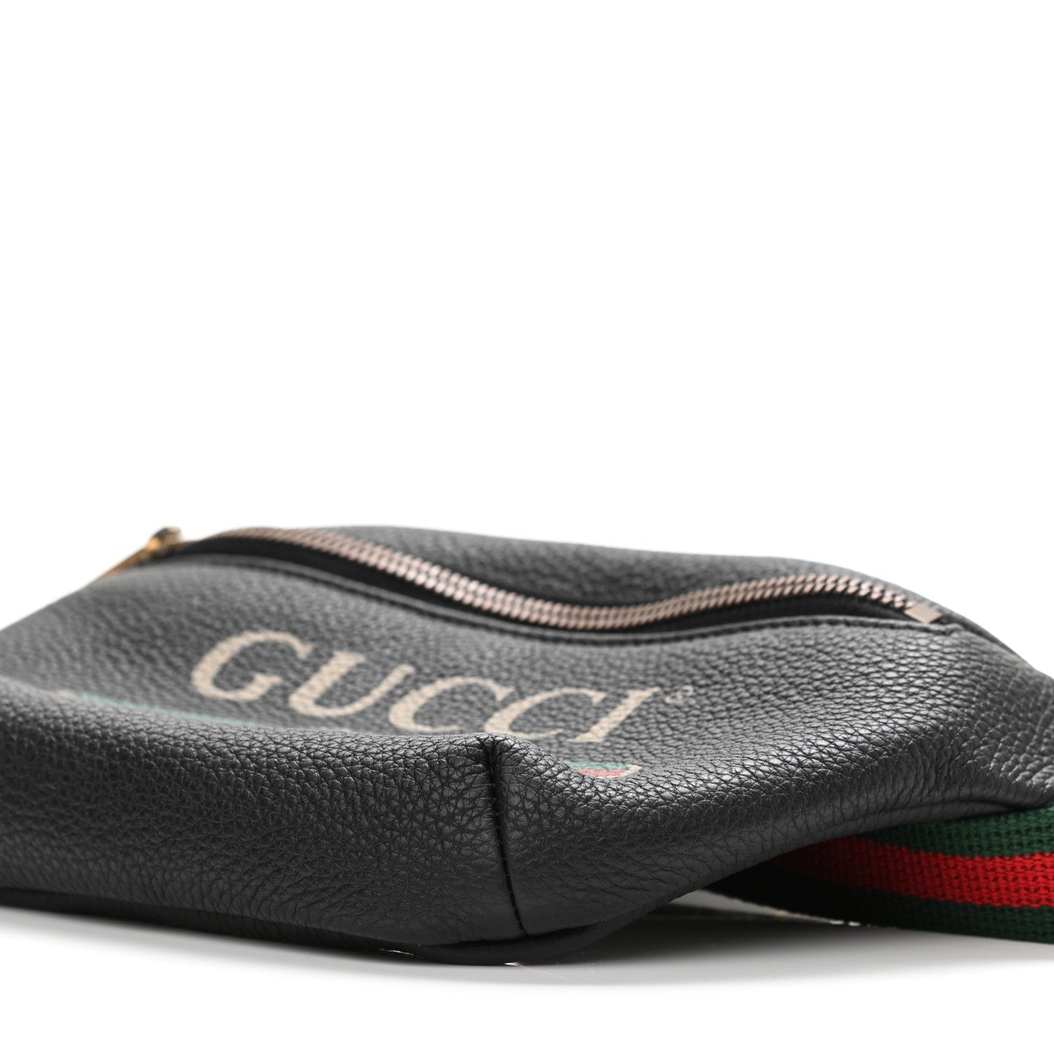 Gucci Grained Calfskin Small Logo Belt Bag Black 10 of 10