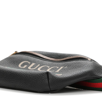 Gucci Grained Calfskin Small Logo Belt Bag Black 10 of 10