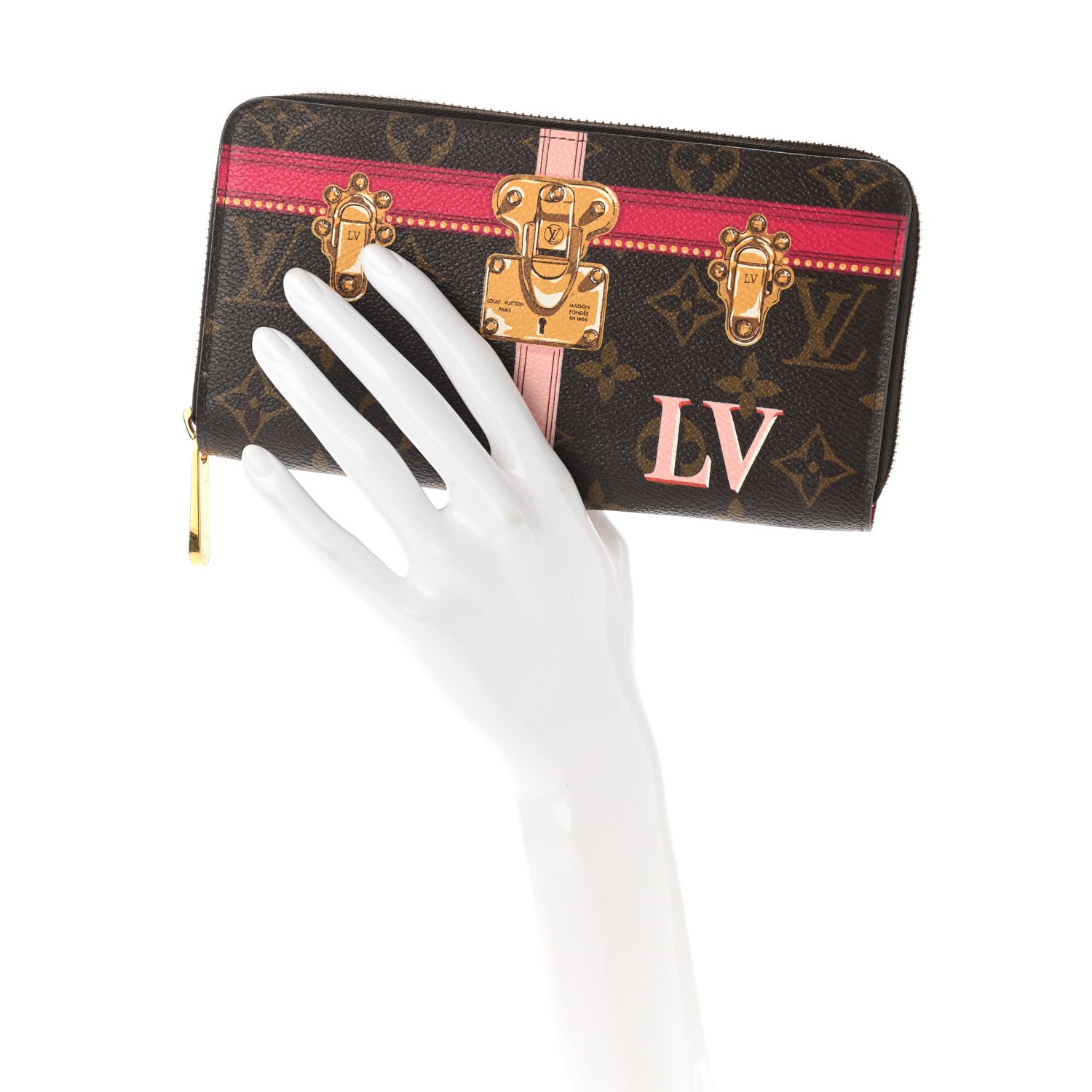 Louis Vuitton Monogram Summer Trunks Zippy Wallet 2 of 7
