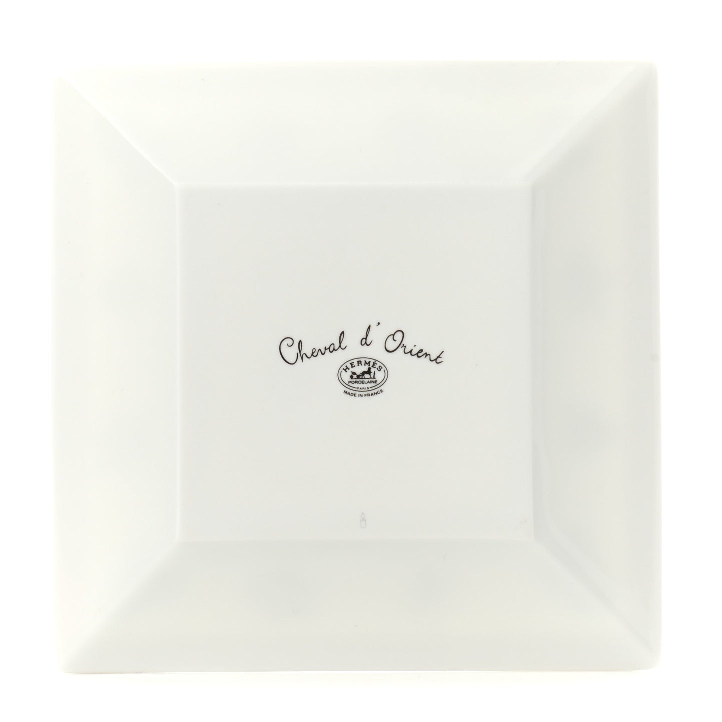 Porcelain Cheval d'Orient Square Plate