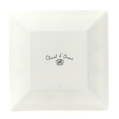 Hermes Porcelain Cheval d'Orient Square Plate 3 of 7