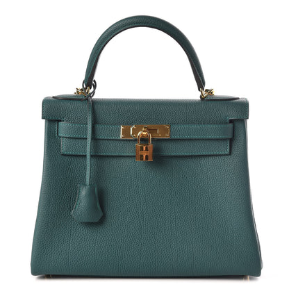 Hermes Togo Kelly Retourne 28 Malachite 1 of 37