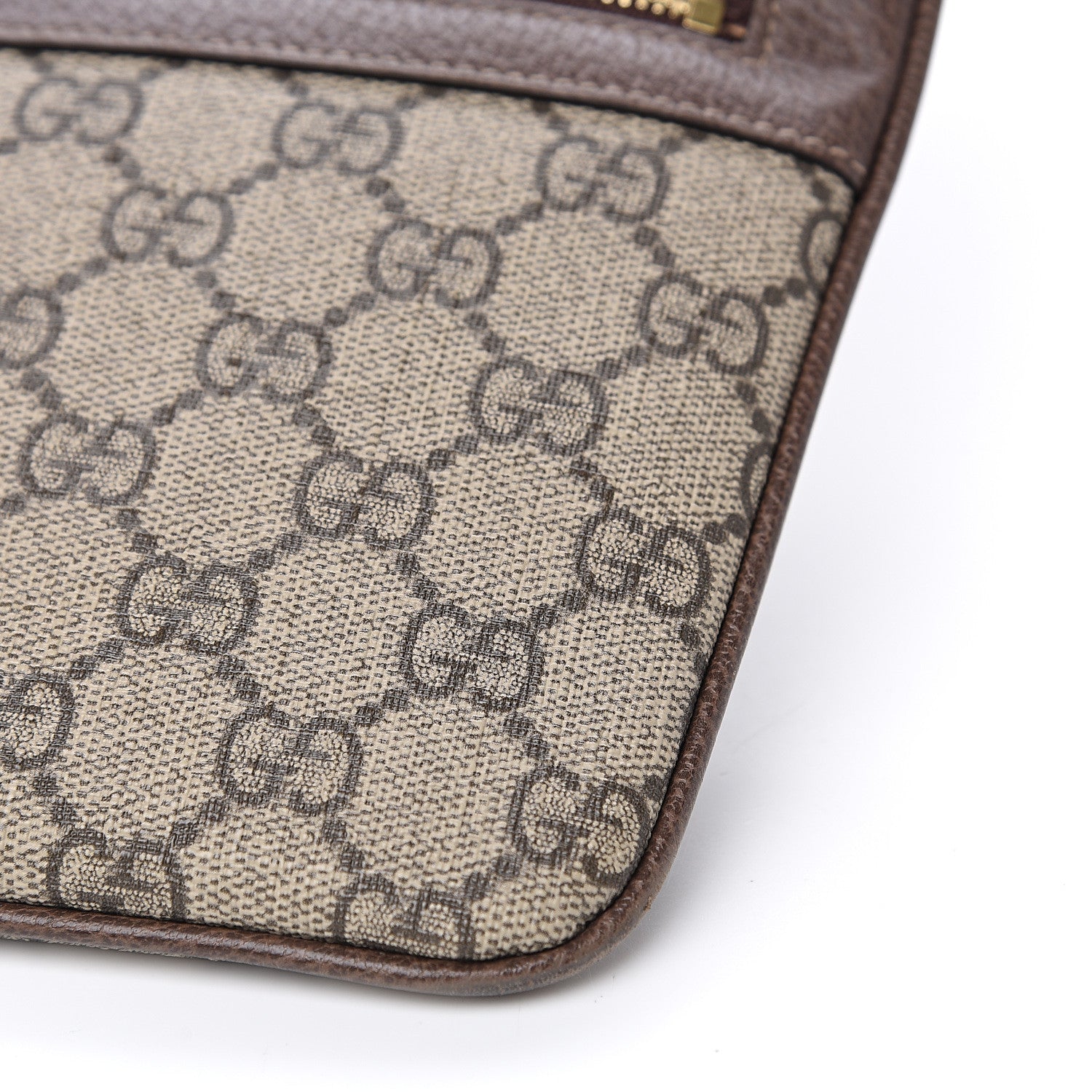 Gucci GG Supreme Monogram Large Ophidia Pouch Clutch Brown 11 of 12
