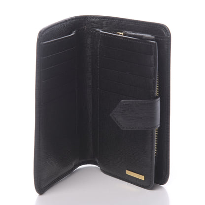 Fendi Vitello Elite French Flap Wallet Black 5 of 7