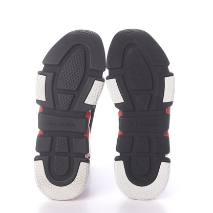 Balenciaga Neoprene Knit Womens Speed Clear Sole Sneakers 41 Black White Red 7 of 9