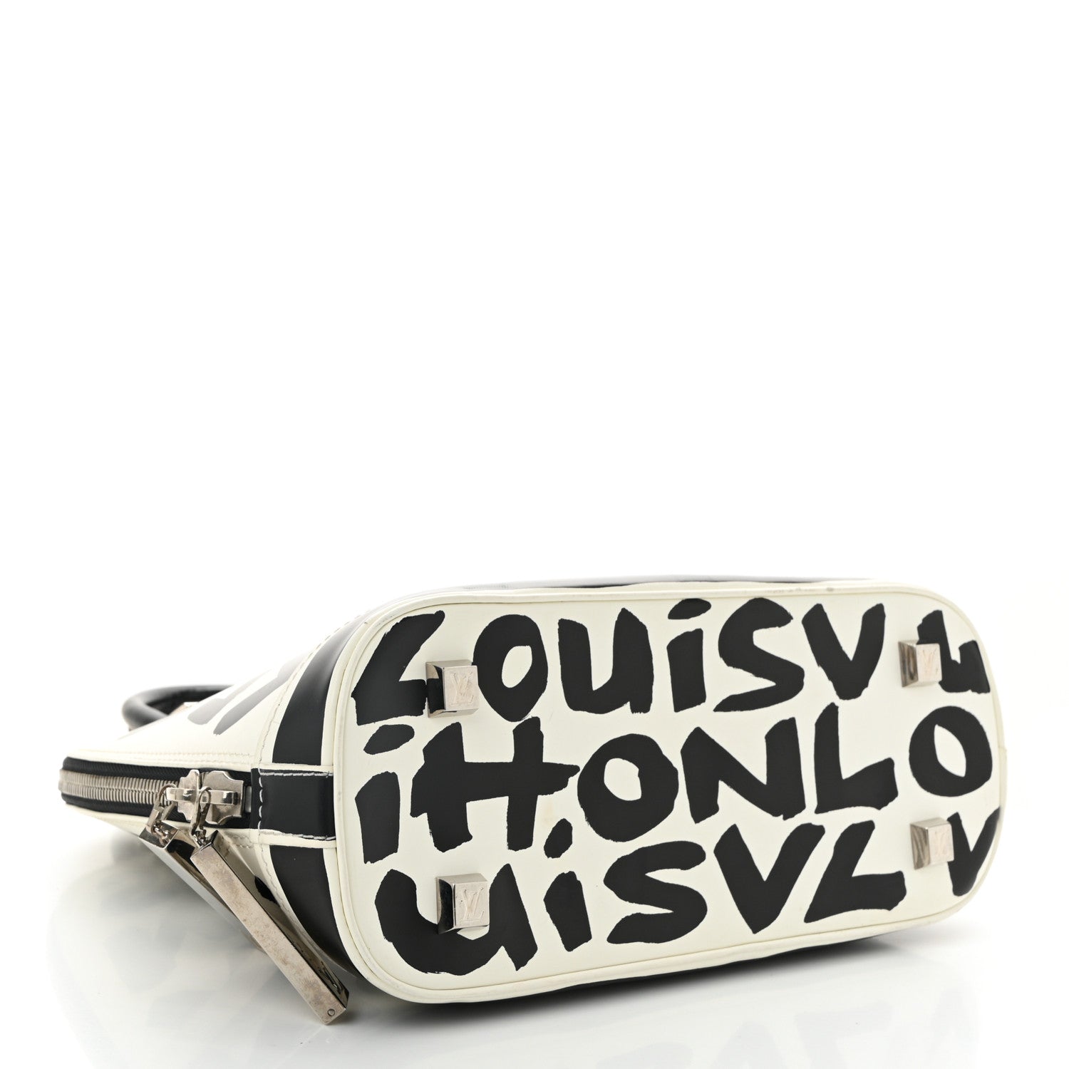 Louis Vuitton Graffiti Alma MM Black 3 of 10